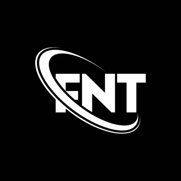 Logo Fnt Dopis Fnt Návrh Loga Fnt Iniciály Logo Fnt — Stockový vektor