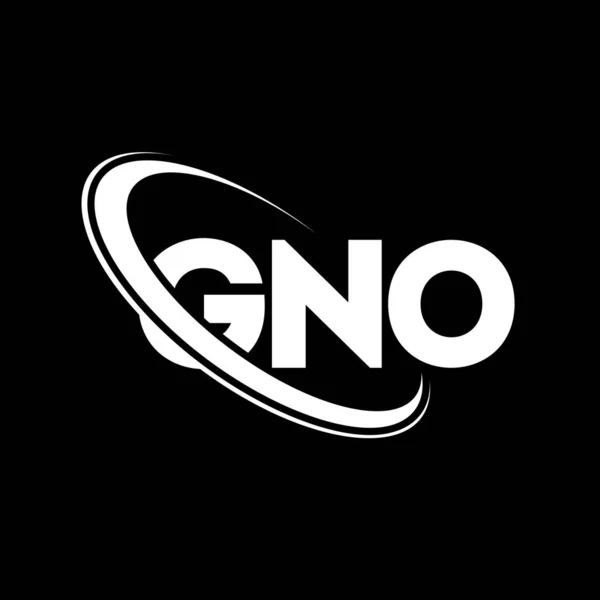 Logo Gno Carta Gno Diseño Del Logotipo Letra Gno Logotipo — Archivo Imágenes Vectoriales
