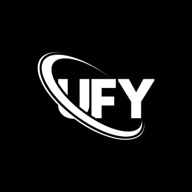UFV logosu. UFV mektubu. UFV harf logosu tasarımı. Çember ve büyük harfli monogram logosuna bağlı UFV logosu. Teknoloji, iş ve emlak markası için UFV tipografisi.