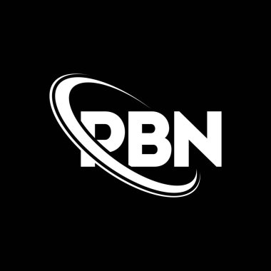 PBN logosu. PBN mektubu. PBN harf logosu tasarımı. Çember ve büyük harfli monogram logosuna bağlı baş harfler PBN logosu. Teknoloji, iş ve emlak markası için PBN tipografisi.
