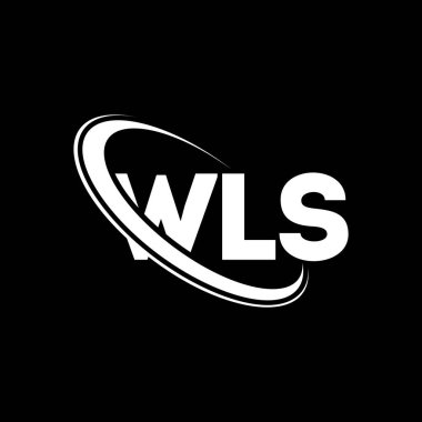 WLS logosu. WLS mektubu. WLS harfi logo tasarımı. Daireye ve büyük harfli monogram logosuna bağlı WLS logosunun baş harfleri. Teknoloji, iş ve emlak markası için WLS tipografisi.