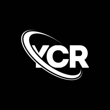 YCR logosu. YCR mektubu. YCR harf logosu tasarımı. Çember ve büyük harfli monogram logosuyla birleştirilmiş YCR logosu. Teknoloji, iş ve emlak markası için YCR tipografisi.