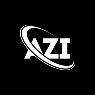 AZI logo. AZI letter. AZI letter logo design. Initials AZI logo linked with circle and uppercase monogram logo. AZI typography for technology, business and real estate brand.