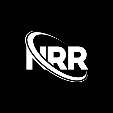 NRR logosu. NRR mektubu. NRR harfi logo tasarımı. Çember ve büyük harfli monogram logosuna bağlı NRR logosu. Teknoloji, iş ve emlak markası için NRR tipografisi.