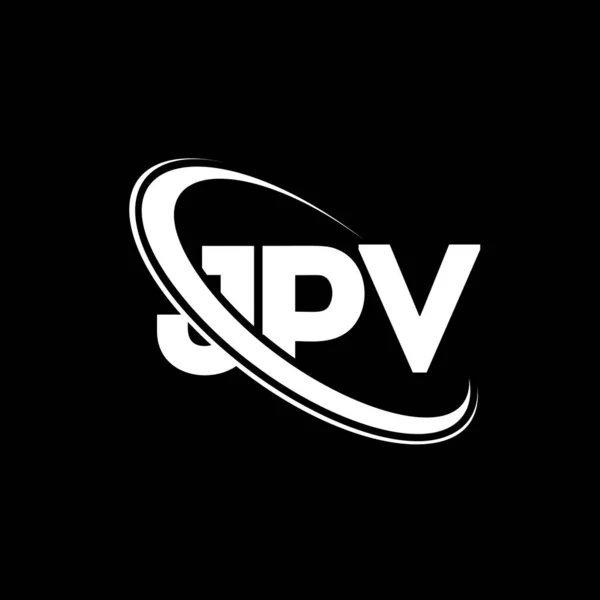 Logotipo Jpv Carta Jpv Diseño Del Logotipo Carta Jpv Logo — Archivo Imágenes Vectoriales