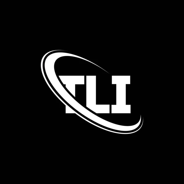 Logo Tli Lettera Tli Logo Tli Lettera Design Logo Tli — Vettoriale Stock