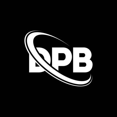 DPB logosu. DPB mektubu. DPB harfli logo tasarımı. Çember ve büyük harfli monogram logosuna bağlı baş harfler. Teknoloji, iş ve emlak markası için DPB tipografisi.