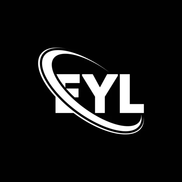 Eyl Logotyp Eyl Brev Eyl Brev Logotyp Design Initialer Eyl — Stock vektor
