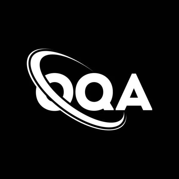 Logotipo Oqa Carta Oqa Diseño Del Logotipo Letra Oqa Logo — Vector de stock