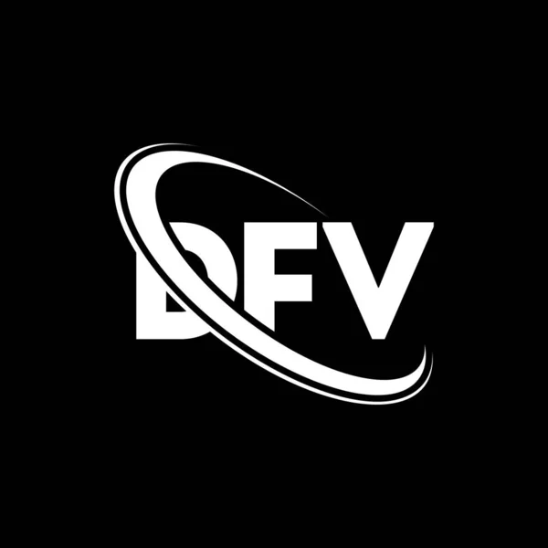 Logo Dfv Lettera Della Motorizzazione Design Del Logo Della Lettera — Vettoriale Stock