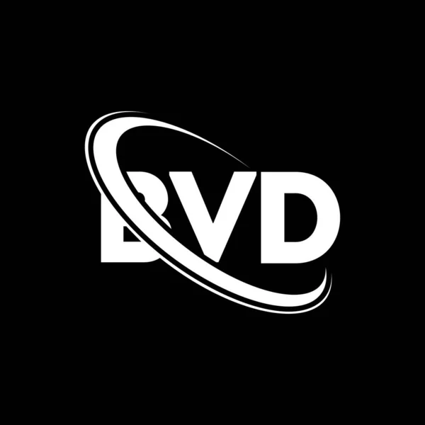 Logotipo Bvd Carta Bvd Diseño Del Logotipo Letra Bvd Inicial — Archivo Imágenes Vectoriales