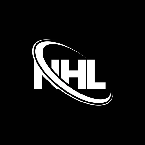 Nhl Logo Nhl Letter Nhl Letter Logo Design Initials Nhl — Stock Vector