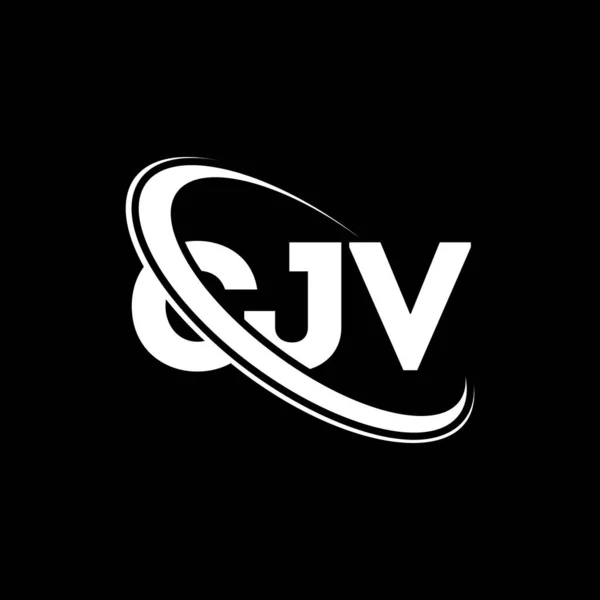 Logo Cjv Carta Cjv Diseño Del Logotipo Letra Cjv Logotipo — Archivo Imágenes Vectoriales