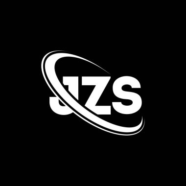 JZS logosu. JZS mektubu. JZS harf logosu tasarımı. Çember ve büyük harfli monogram logosuna bağlı JZS logosu. Teknoloji, iş ve emlak markası için JZS tipografisi.