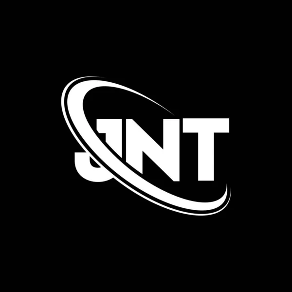 Логотип Jnt Письмо Jnt Дизайн Логотипа Jnt Логотип Jnt Связан — стоковый вектор