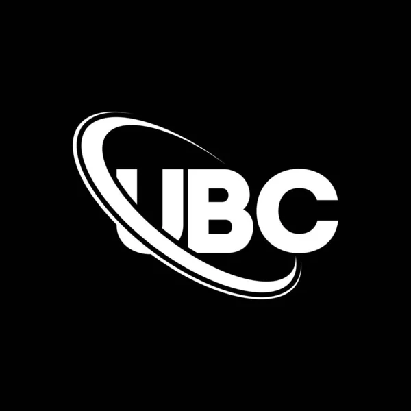 Ubc Loggan Ett Ubc Brev Ubc Brev Logotyp Design Initialer — Stock vektor
