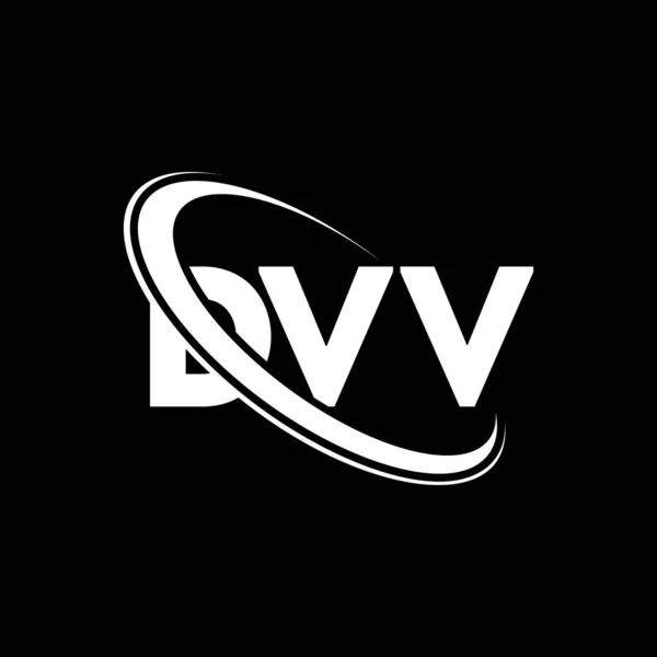 Logo Dvv Carta Dvv Diseño Del Logotipo Carta Dvv Inicial — Archivo Imágenes Vectoriales