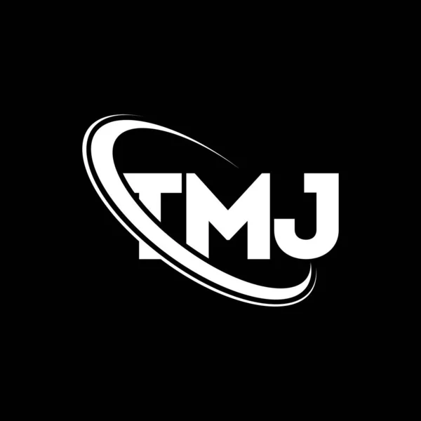 Tmj标志 Tmj的信Tmj字母标识设计 首字母为Tmj标识 并附有圆圈和大写字母标识 Tmj技术 商业和房地产品牌排版 — 图库矢量图片
