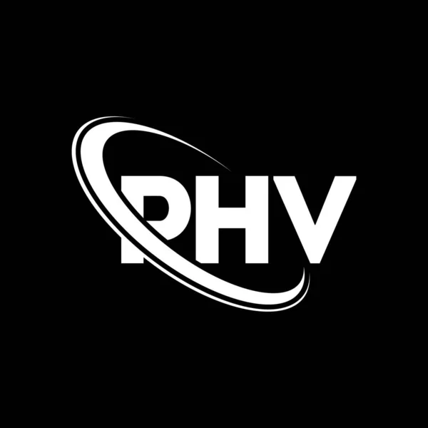 Logo Phv Carta Phv Diseño Del Logotipo Letra Phv Inicial — Archivo Imágenes Vectoriales