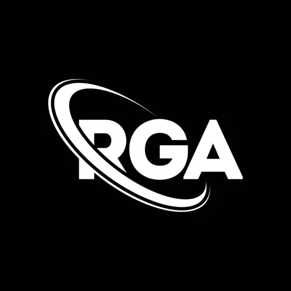 Logo Rga Carta Rga Diseño Del Logotipo Letra Rga Logotipo — Vector de stock