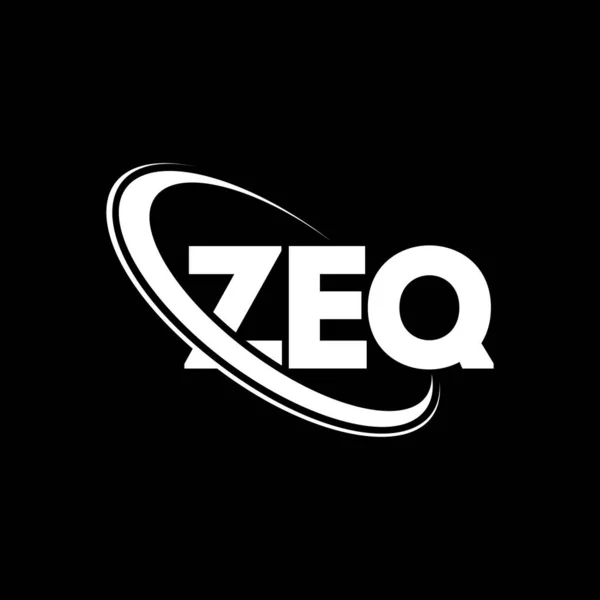 Zeq Zeq Zeq 디자인 Zeq 로고는 대문자 로고와 연결되어 비즈니스 — 스톡 벡터