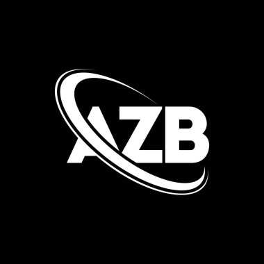 AZB logo. AZB letter. AZB letter logo design. Initials AZB logo linked with circle and uppercase monogram logo. AZB typography for technology, business and real estate brand.