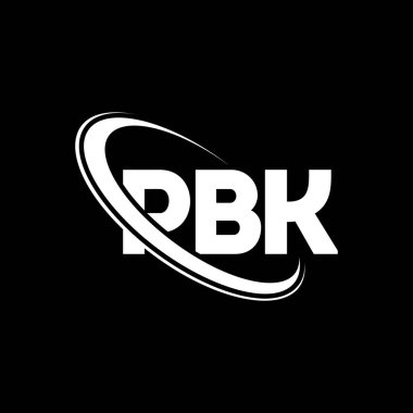 PBK logosu. PBK mektubu. PBK harf logosu tasarımı. Çember ve büyük harfli monogram logosuyla PBK logosunun baş harfleri. Teknoloji, iş ve emlak markası için PBK tipografisi.