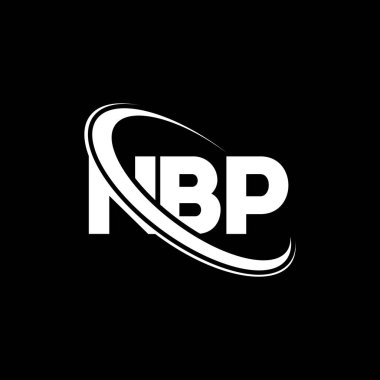 NBP logosu. NBP mektubu. NBP mektup logosu tasarımı. Çember ve büyük harfli monogram logosuna bağlı baş harfler NBP logosu. Teknoloji, iş ve emlak markası için NBP tipografisi.