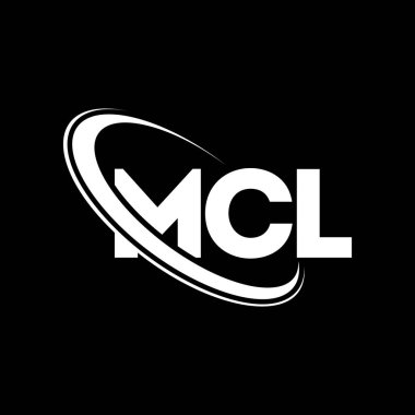 MCL logosu. MCL mektubu. MCL harf logosu tasarımı. Çember ve büyük harfli monogram logosuna bağlı baş harfler. Teknoloji, iş ve emlak markası için MCL tipografisi.