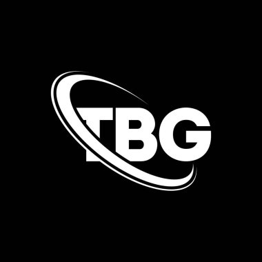 TBG logosu. TBG harfi. TBG harf logosu tasarımı. Çember ve büyük harfli monogram logosuna bağlı TBG logosu. Teknoloji, iş ve emlak markası için TBG tipografisi.