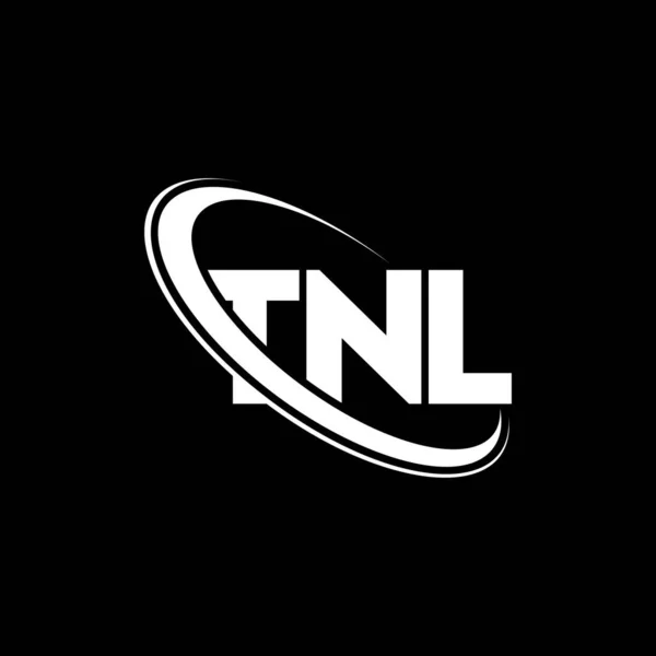 Logo Tnl Tnl Písmeno Návrh Loga Tnl Iniciály Logo Tnl — Stockový vektor