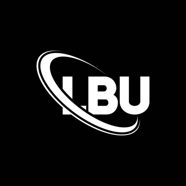 Lbu Logotyp Lbu Brev Lbu Bokstav Logotyp Design Initialer Lbu — Stock vektor