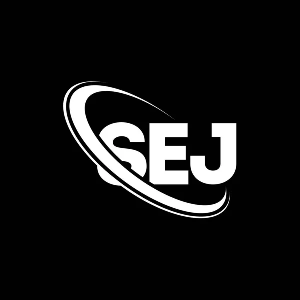 Logo Sej Carta Del Sej Diseño Del Logotipo Letra Sej — Vector de stock