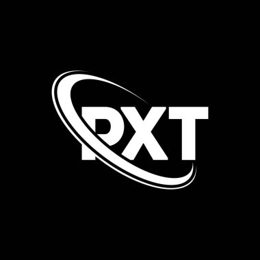 PXT logosu. PXT mektubu. PXT harf logosu tasarımı. Çember ve büyük harfli monogram logosuyla PXT logosunun baş harfleri. Teknoloji, iş ve emlak markası için PXT tipografisi.