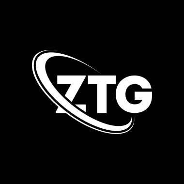 ZTG logosu. ZTG harfi. ZTG harf logosu tasarımı. Çember ve büyük harfli monogram logosuna bağlı baş harfler ZTG logosu. Teknoloji, iş ve emlak markası için ZTG tipografisi.