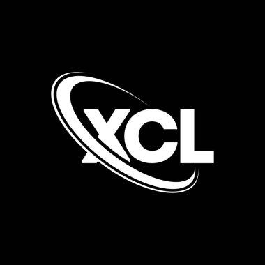 XCL logosu. XCL harfi. XCL harf logosu tasarımı. Çember ve büyük harfli monogram logosuna bağlı XCL logosu. Teknoloji, iş ve emlak markası için XCL tipografisi.