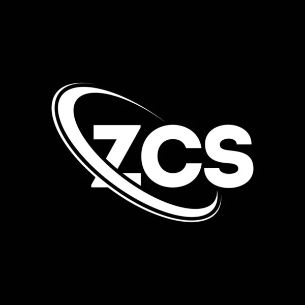Zcs标志 Zcs的信Zcs字母标识设计 首字母Zcs标识与圆圈和大写字母标识链接 Zcs技术 商业和房地产品牌排版 — 图库矢量图片