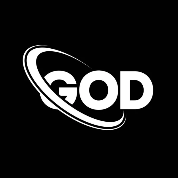 stock vector GOD logo. GOD letter. GOD letter logo design. Initials GOD logo linked with circle and uppercase monogram logo. GOD typography for technology, business and real estate brand.