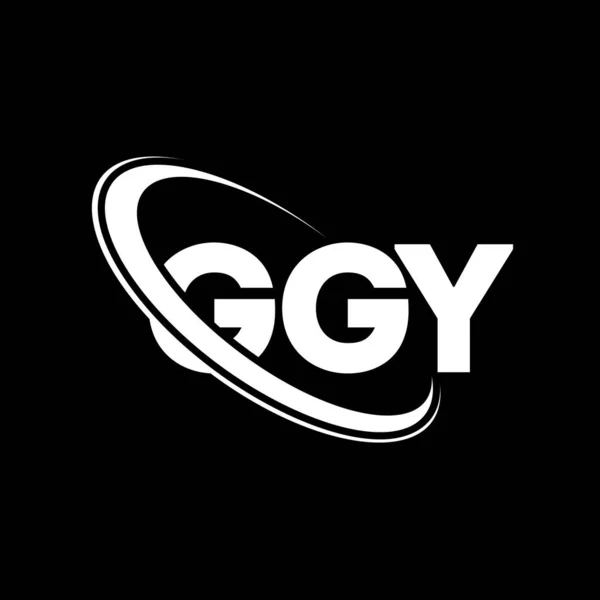 Grijze Logo Grijze Brief Ggy Letter Logo Ontwerp Initialen Ggy — Stockvector