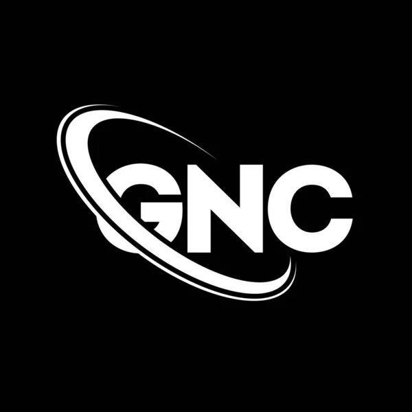 Logo Gnc Carta Gnc Diseño Del Logotipo Letra Gnc Logotipo — Archivo Imágenes Vectoriales