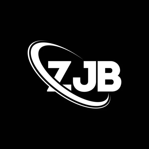 Zjbロゴ Zjbの手紙 Zjbレターロゴデザイン 初期Zjbロゴはサークルロゴと大文字のモノグラムロゴにリンクされています テクノロジー ビジネス 不動産ブランドのためのZjbタイポグラフィ — ストックベクタ
