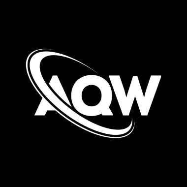 AQW logo. AQW letter. AQW letter logo design. Initials AQW logo linked with circle and uppercase monogram logo. AQW typography for technology, business and real estate brand.
