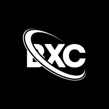 BXC logosu. BXC mektubu. BXC harf logosu tasarımı. Çember ve büyük harfli monogram logosuyla birleştirilmiş BXC logosu. Teknoloji, iş ve emlak markası için BXC tipografisi.