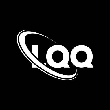 LQQ logosu. LQQ harfi. LQQ harfi logo tasarımı. Çember ve büyük harfli monogram logosuna bağlı ilk LQQ logosu. Teknoloji, iş ve emlak markası için LQQ tipografisi.