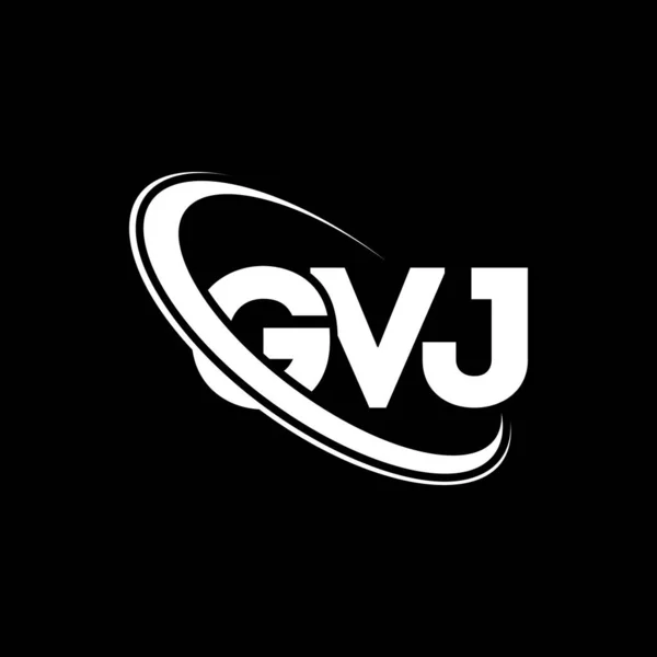 Logo Gvj Carta Gvj Diseño Del Logotipo Letra Gvj Logo — Archivo Imágenes Vectoriales