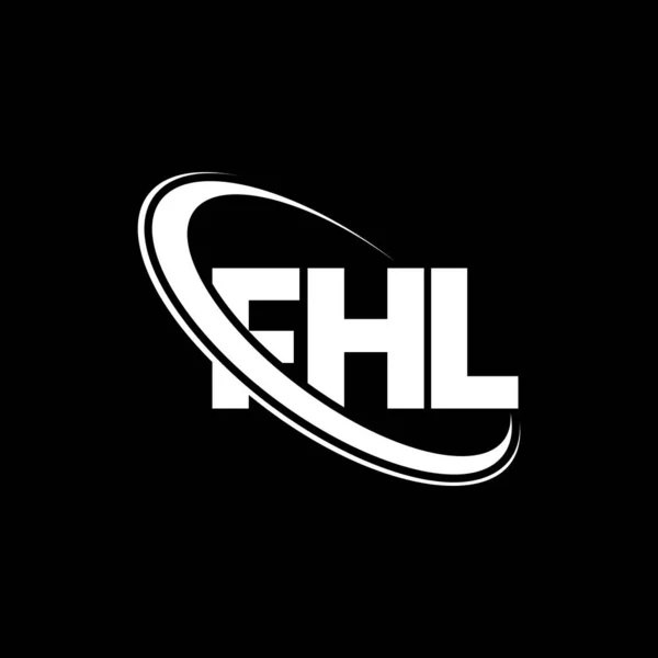 Fhl Logo Fhl Letter Fhl Letter Logo Design Initials Fhl — Stock Vector