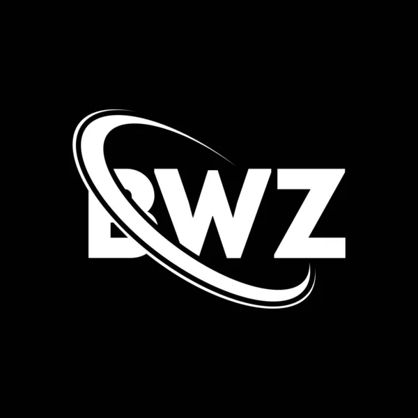 Logo Bwz Dopis Bwz Návrh Loga Bwz Iniciály Bwz Logo — Stockový vektor
