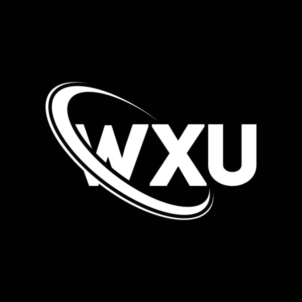 Logo Wxu Lettre Wxu Wxu Lettre Logo Design Initiales Logo — Image vectorielle