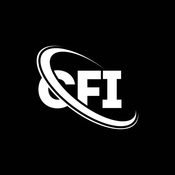 Логотип Cfi Cfi Лист Cfi Дизайн Логотипу Початки Логотипу Cfi — стоковий вектор