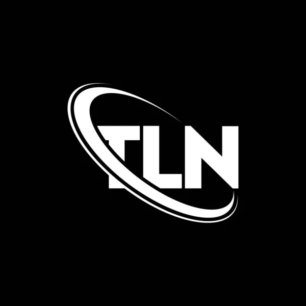 Tln Logo Tln Brief Tln Logo Ontwerp Initialen Tln Logo — Stockvector